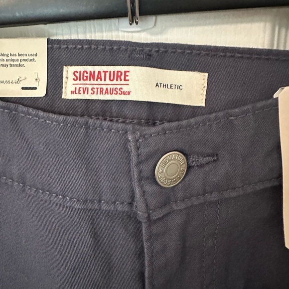 Signature by Levi Strauss Men's Chino Pants in Blue - Picture 3 of 10